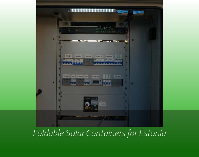 Foldable Solar Containers for Estonia